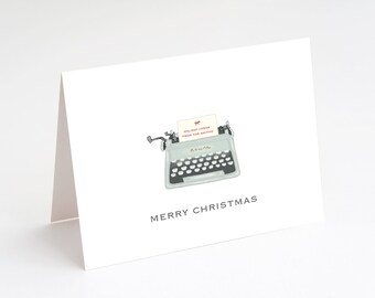 Holiday, Christmas Stationery Set. Personalized Holiday Cards. Custom Folded Note Cards. Blank Inside