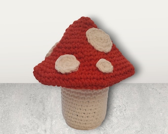 Mushroom Stash Mason Jar Crochet Pattern - minimal sew, no glue!