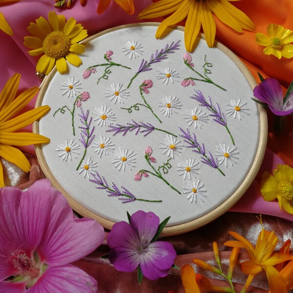 Cottage Garden Embroidery Kit Etsy