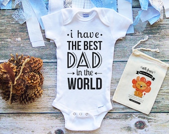 I Have The Best Daddy Onesies® Shirt - Cute Daddy's Little Girl Onesies - Cute Baby Shirts - Baby Shower Gifts - Father's Day Onesie - M321