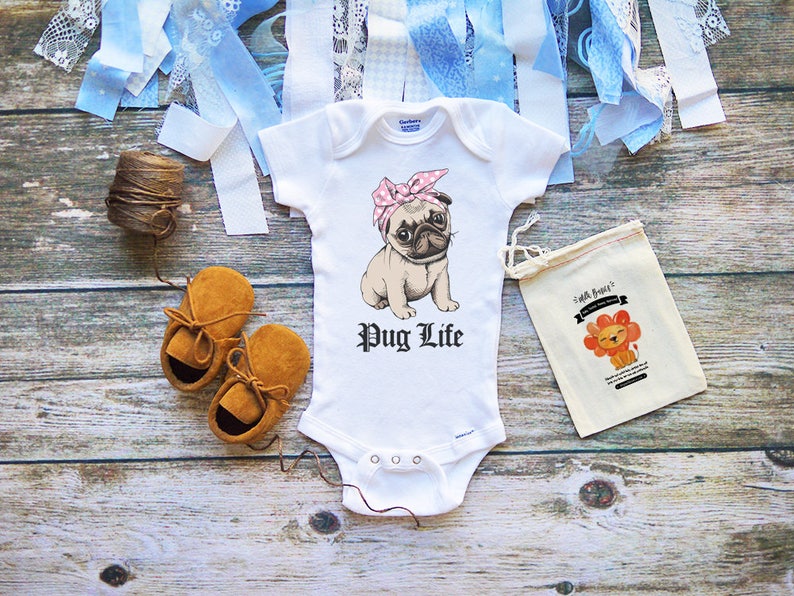 pug onesie baby
