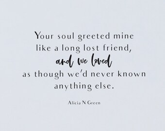 Soulmates Poem Etsy
