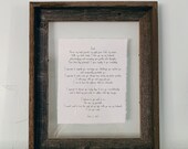 Cotton Anniversary Gift for Him 2nd Anniversary Gifts for Men Typewriter Wedding Vows Print 2nd Anniversary Gifts for Women