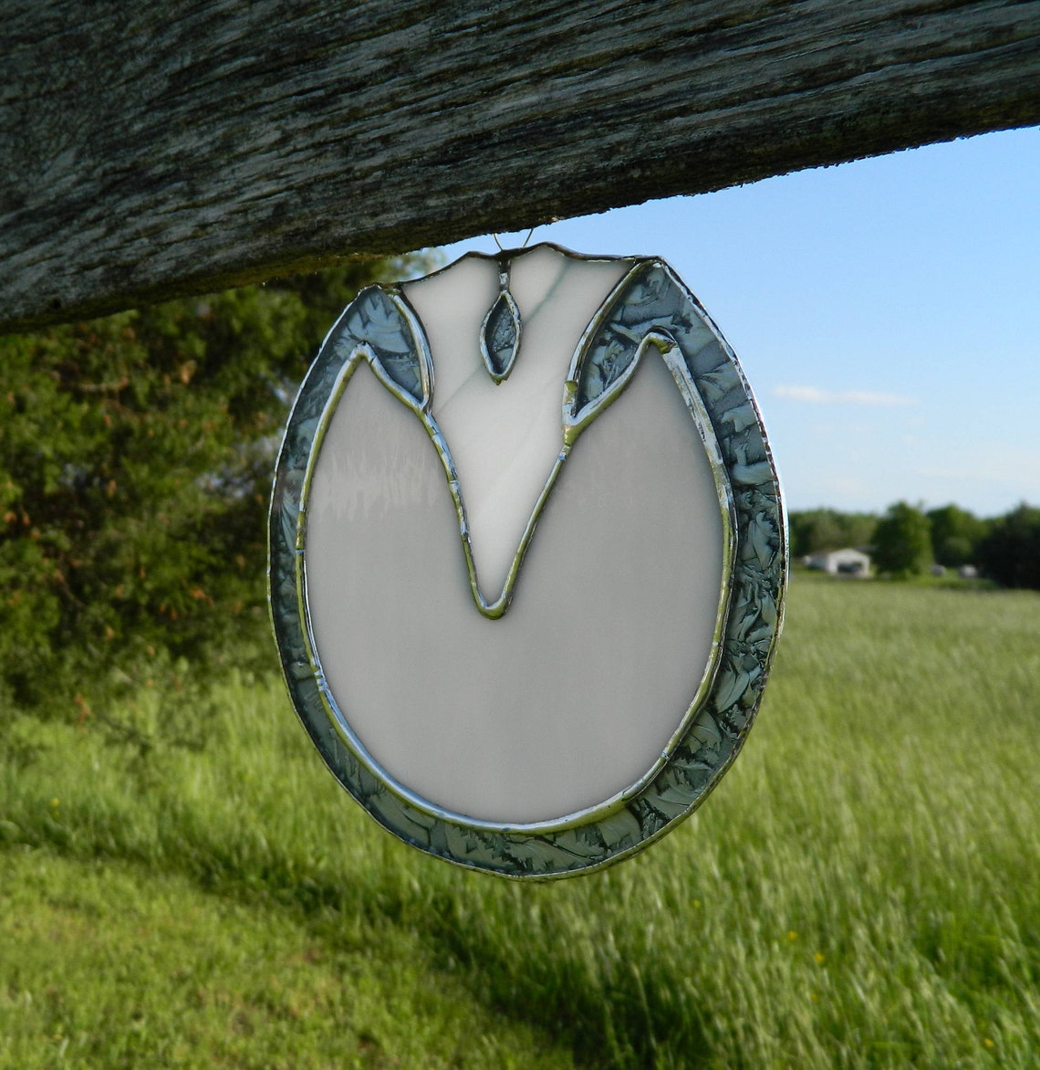Stained Glass Horse Hoof Suncatcher // Barefoot Glass Hoof Etsy