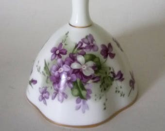 Hammersley Victorian Violets Bell Bone China Bell