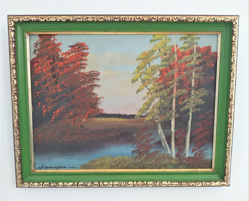 2 Vintage Original Oil Paintings Signed Set of 2 Oil Etsy Canada