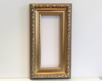1.12 Ft. Wooden Frame Glass Cover | Wooden Golden Frame | Empty Wooden Frame Glass Insert | Empty Frame