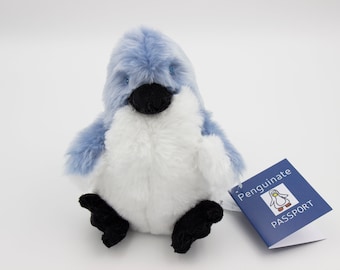 Winston Blue Penguin Chick - Stuffed Penguin, Travel Companion, Plushie