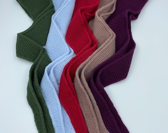 Hand Knit Merino Wool Cashmere Scarf - Sophie Scarf - Everyday Luxury