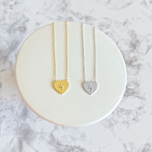 Heart Lightning Bolt Etsy