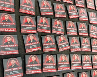 Reclamemagneten voor bedrijven | Aangepaste logomagneten | Makelaar, salon, marketing kleine bedrijven