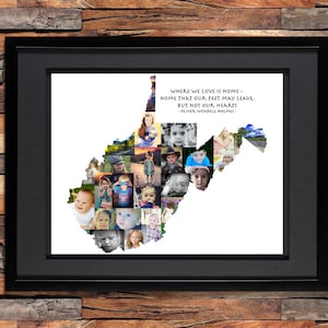 West Virginia Photo Map | West Virginia Photo Collage | West Virginia Home | West Virginia Gift | West Virginia Art | West Virginia SVG
