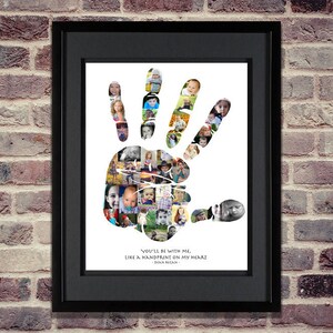 Hand Print Photo Collage | Hand Print Art | Baby Hand Print | Custom Baby Gift | Hand Print | Hand Print Artwork | Personalized Hand Print