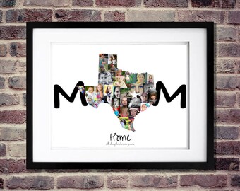 Mothers Day Photo Collage | Mothers Day Gift | Mothers Day from Son | Mothers Day from Husband | Personalized Mom Gifts