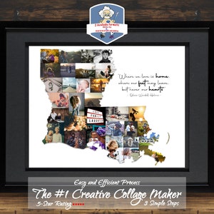 Louisiana Art | Louisiana State | Louisiana Map | Louisiana SVG | Louisiana PNG | Louisiana State | Personalized Photo Collage