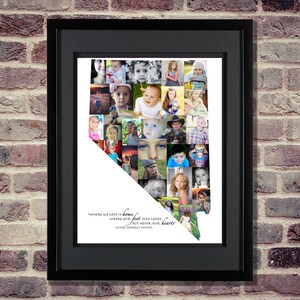Nevada Photo Collage | Nevada Art | Nevada Wall Art | Nevada Map | Nevada SVG | State of Nevada | Nevada Picture Collage | *FREE SHIPPING