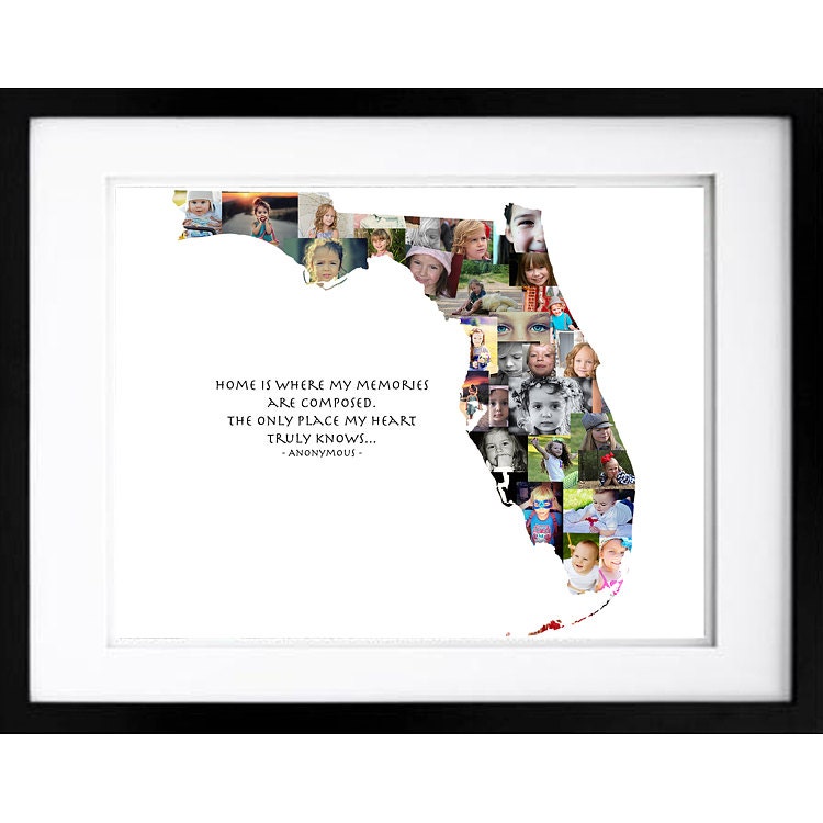 Florida Wall Art Florida State Florida Gifts Florida Etsy