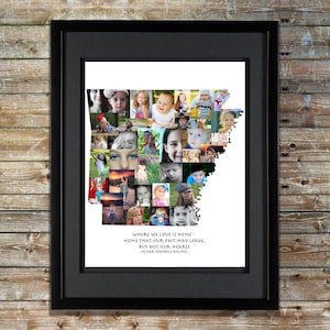 Arkansas Photo Collage | Arkansas SVG | Arkansas Map | Arkansas Art | Arkansas Print | Arkansas Picture Collage