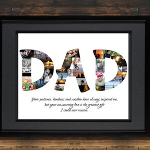 Fathers Day Gift | Gift for Dad | Gift Idea for Dad | Unique Gift for Dad | Awesome Dad | Custom Photo Collage | Photo Collage Gift