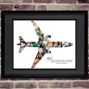 Airplane Collage | Airplane Photo Collage | Airplane Decor | Airplane Nursery | Airplane Wall Art | Flying | Aviation Collage