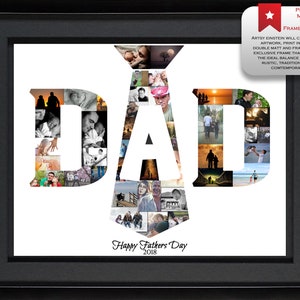 Fathers Day Gift Gift for Dad Gift Idea for Dad Unique Gift for Dad Awesome Dad Custom Photo Collage Photo Collage Gift image 5