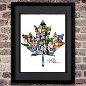 Maple Leaf Photo Collage | Canada Art | Canadian Flag | Maple Leaf