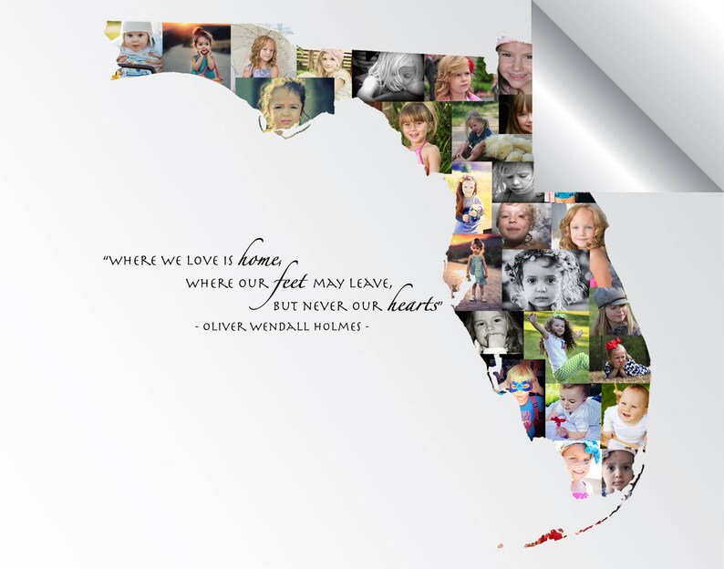 Florida Wall Art Florida State Florida Gifts Florida Etsy