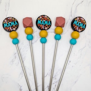 Amigurumi Sewing Sticks: Boho Mama Set, Knitting & Crochet Tool- 4mm size (Set of 5)