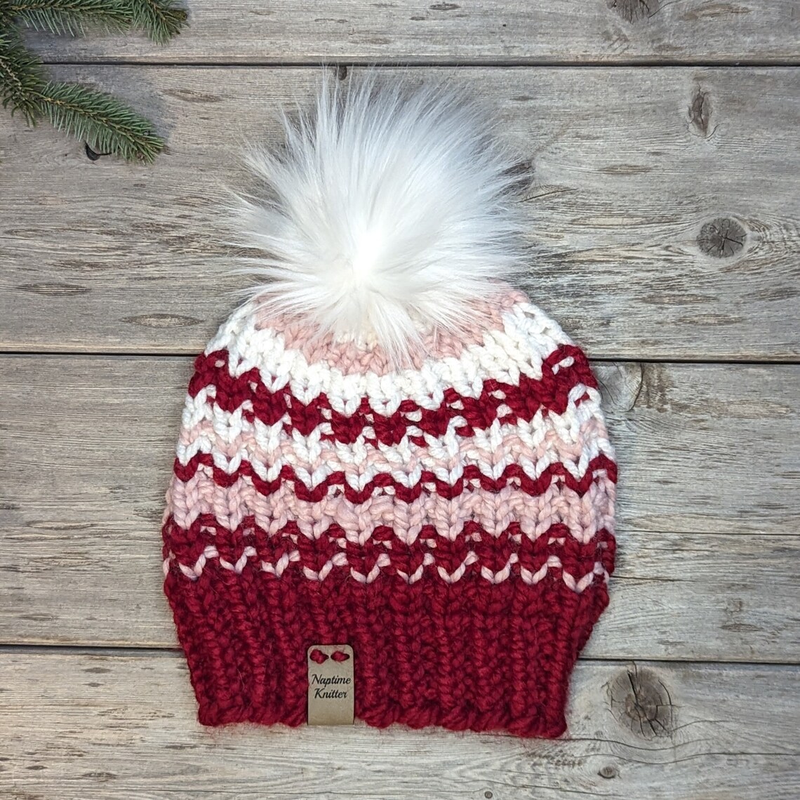Easy Colorwork Hat Knitting Pattern, Super Bulky Yarn (PDF Pattern) - Etsy