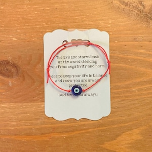 Evil Eye Baby Bracelet- new baby gift- greek baby gift- new mom gift- protection gift for babies- jewelry - red string- baby accessories -