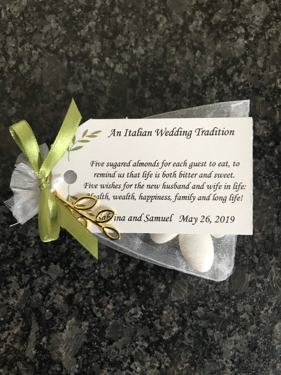 DIY 50 - Italian - Bomboniera"Confetti" - Wedding favors (Almonds NOT included)