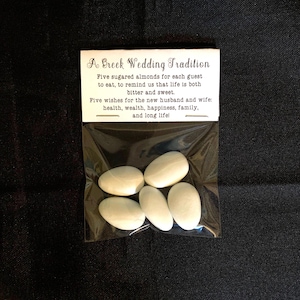 15 - Greek Boubounieres &quot;Koufeta&quot;  Wedding favors (Candy Coated Almonds)- Wedding/Bridal Shower Favors- Party favors- Greek Traditions