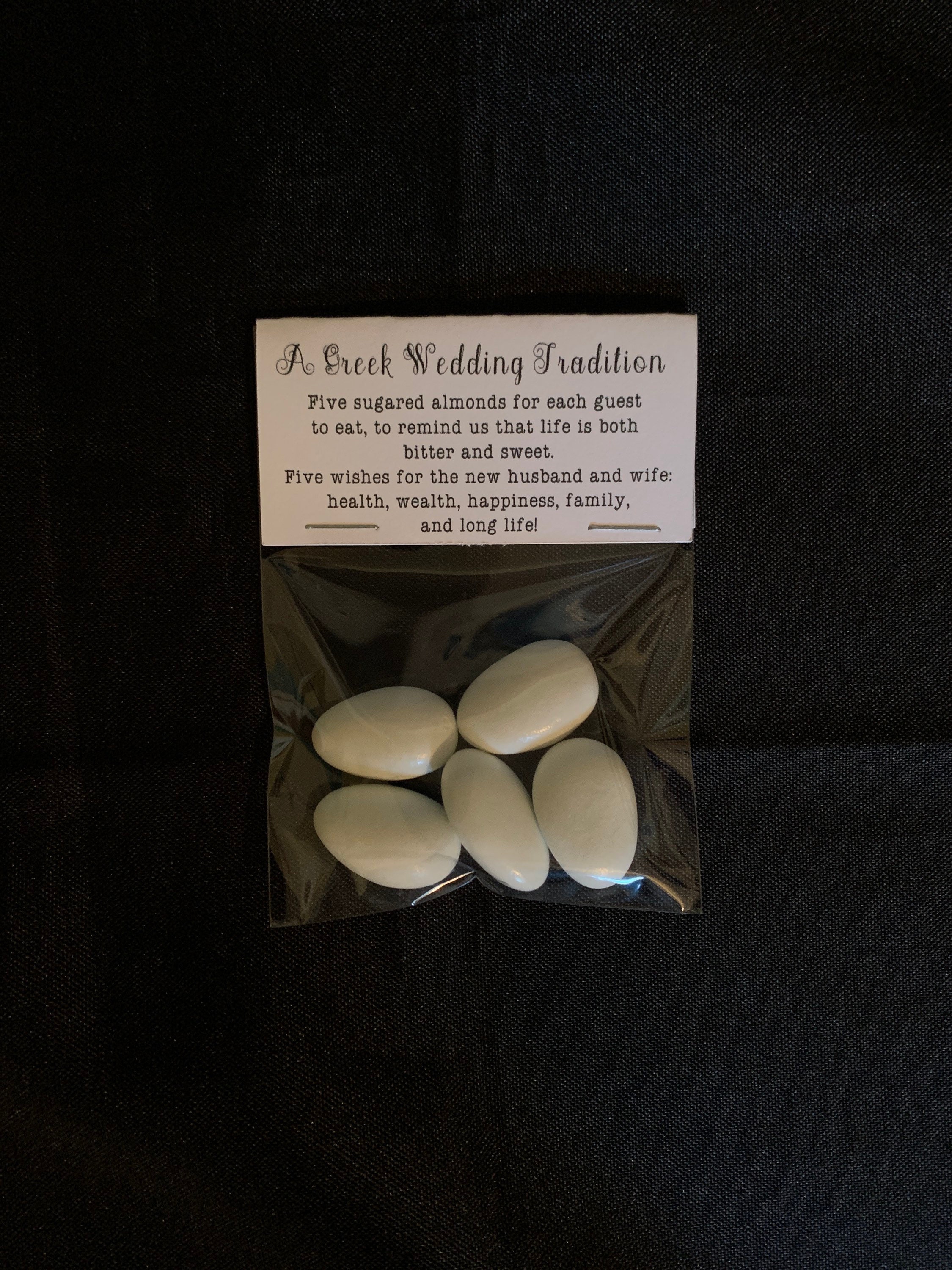 15 Greek Boubounieres Koufeta Wedding favors (Candy Coated Almonds