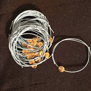 30- Baptism Martyrika (Witness Bracelets) /Gold Round Cross Martyrika Bracelets- birthday favor - baptism favor - greek traditions-