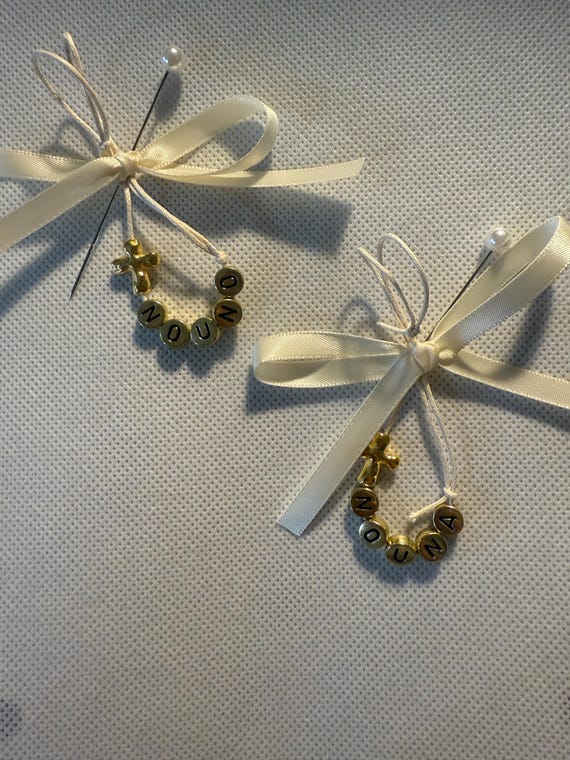 Personalized Martyrika Bracelets with Tags – Set of 2 –Greek Orthodox Baptism Favor for Godparents & Grandparents – Custom Witness Bracelets