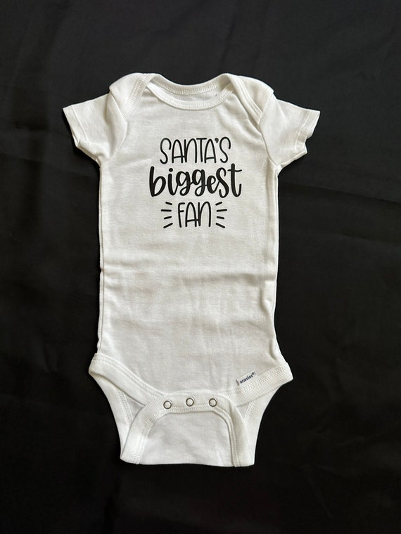 Santa’s biggest fan onesie- Christmas gift for new parents- baby onesie- christmas pictures- funny onesie- Christmas humor - toddler tee