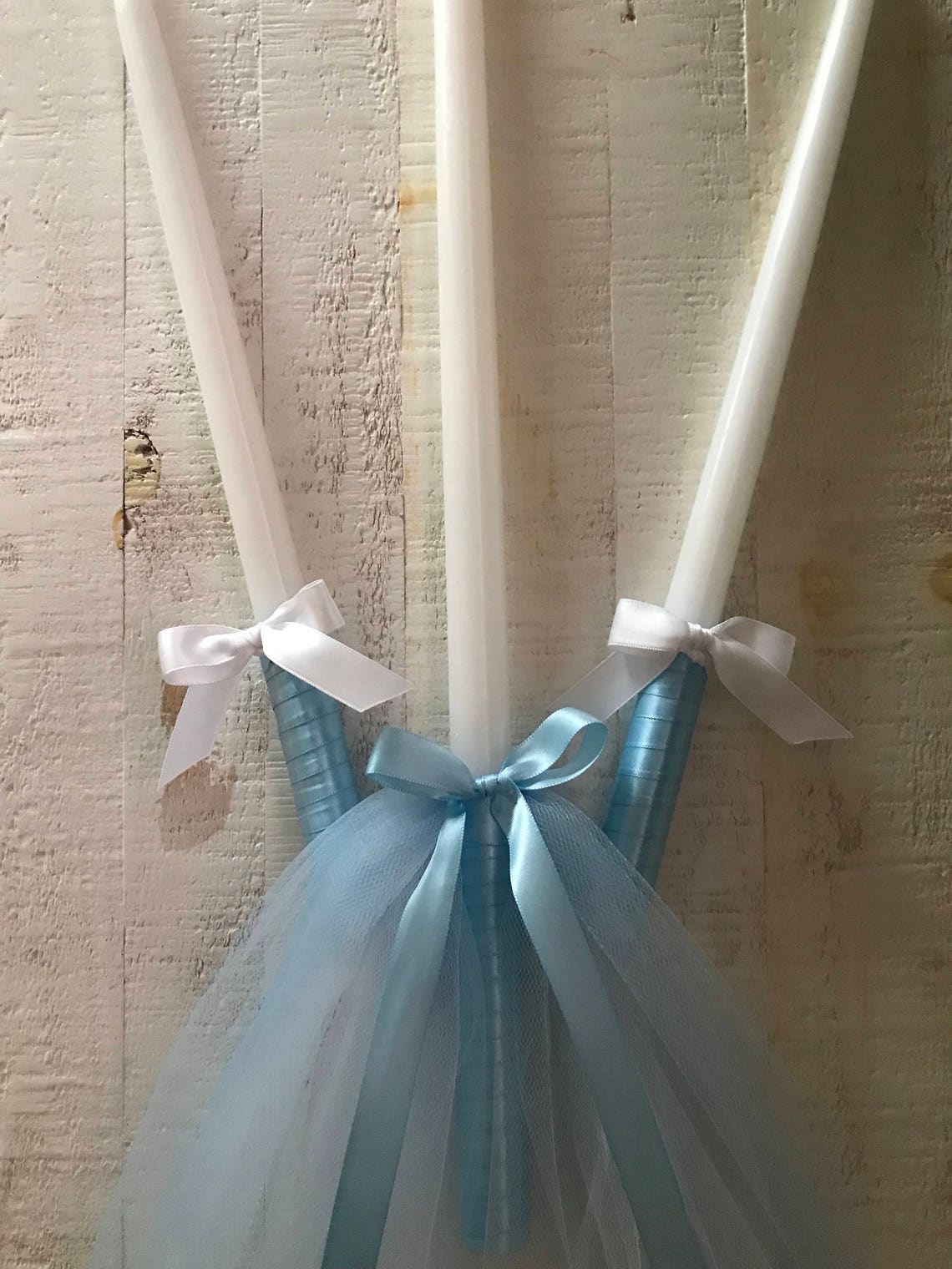 Simple Blue Boy Greek Orthodox Baptism Candles lambathes Etsy