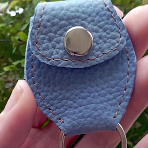 Guitar Picks Leather Holder Magnetic key case Guitarist gifts GPS trackers case