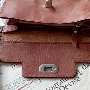 Leather wristlet clutch wallet Phone wallet travel card holder small evening bag image 4