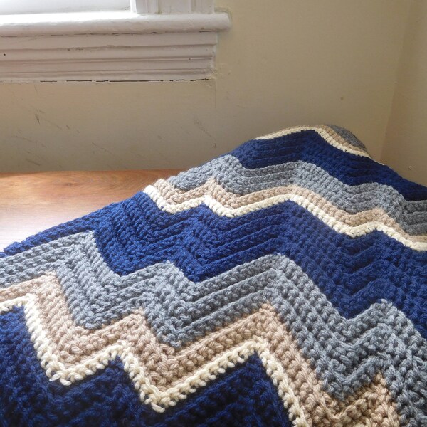 Zigzag Blanket Etsy