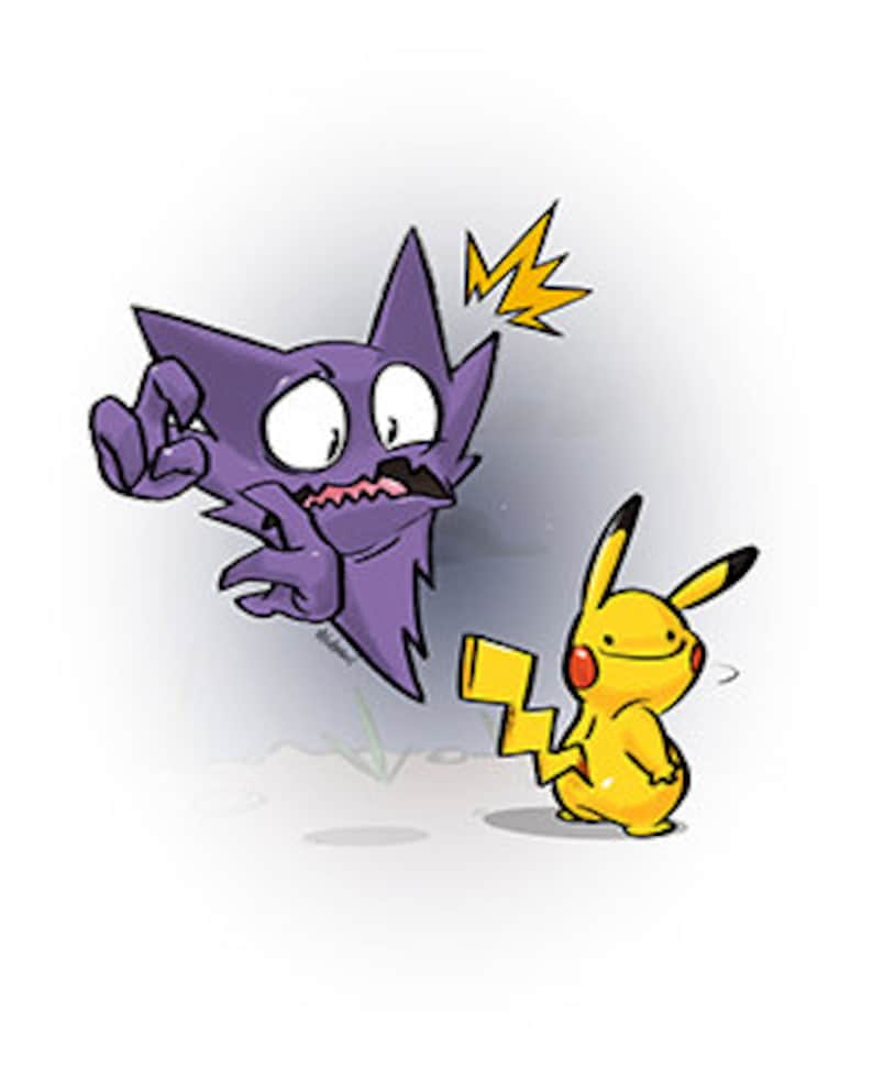 Haunter &pikachu ditto original Pokemon Art Etsy