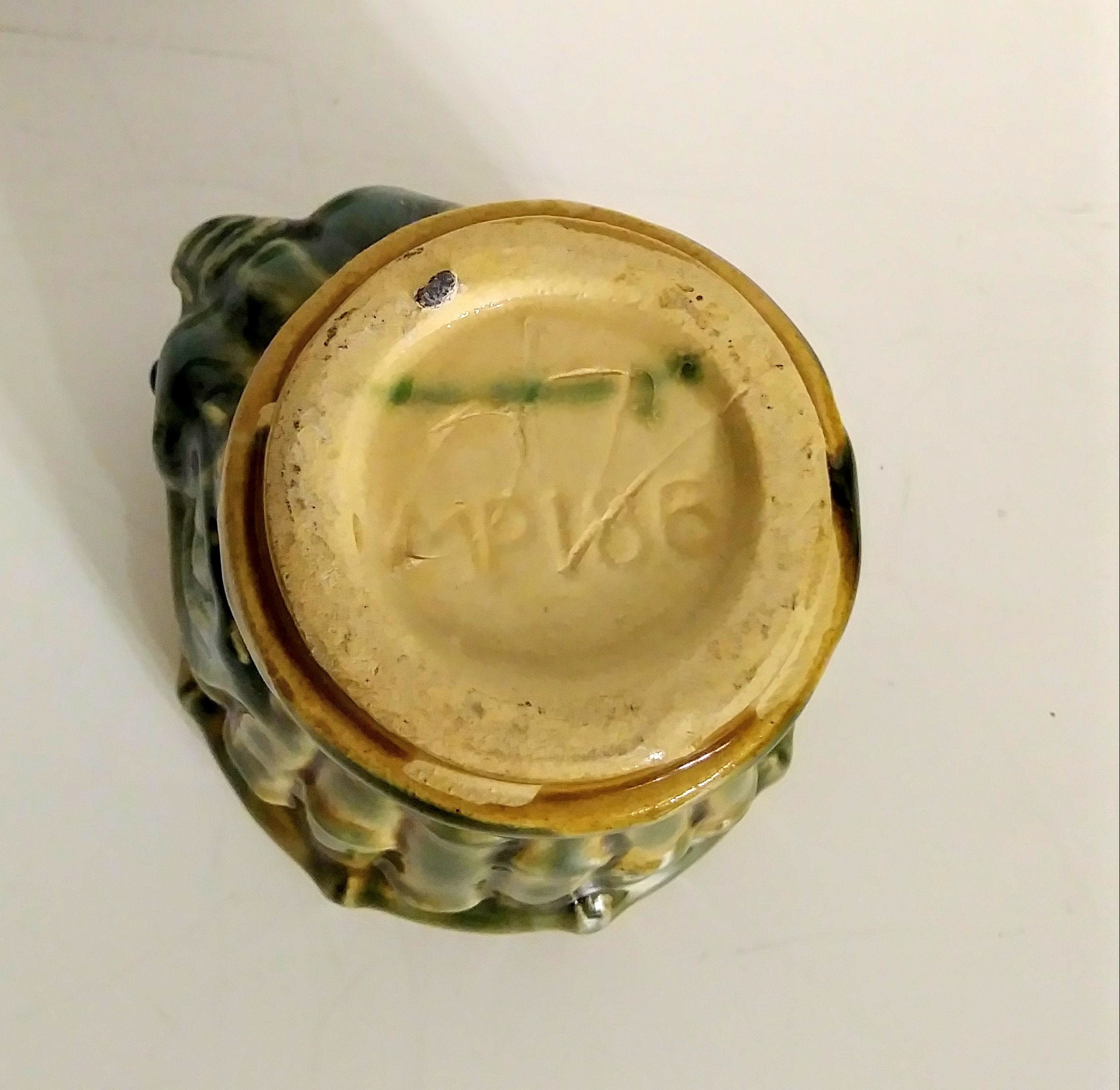 Small Ceramic Elephant Bamboo Planter Pot MP186 Signed Etsy