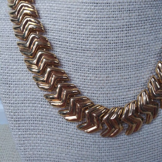 Vintage Statement Napier Necklace Earring Set Chu… - image 3