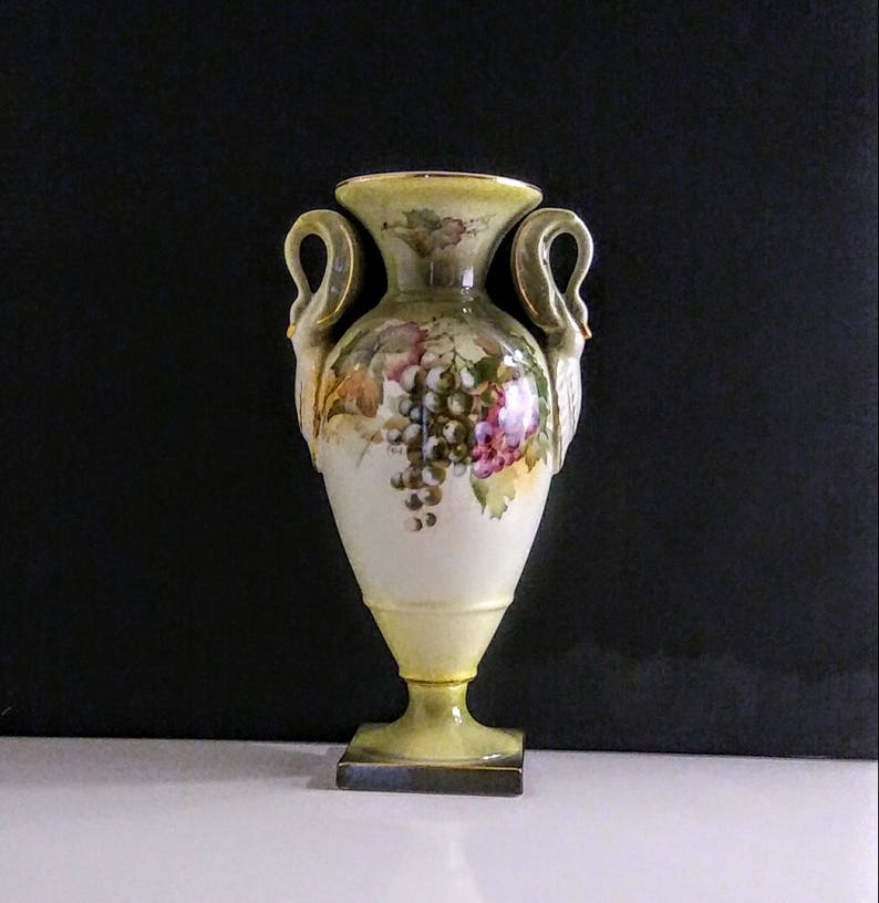 Grecian Style Urn Vase A C Bavaria Signed A Ksch Etsy