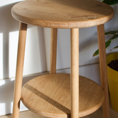 Oak Side Table Etsy