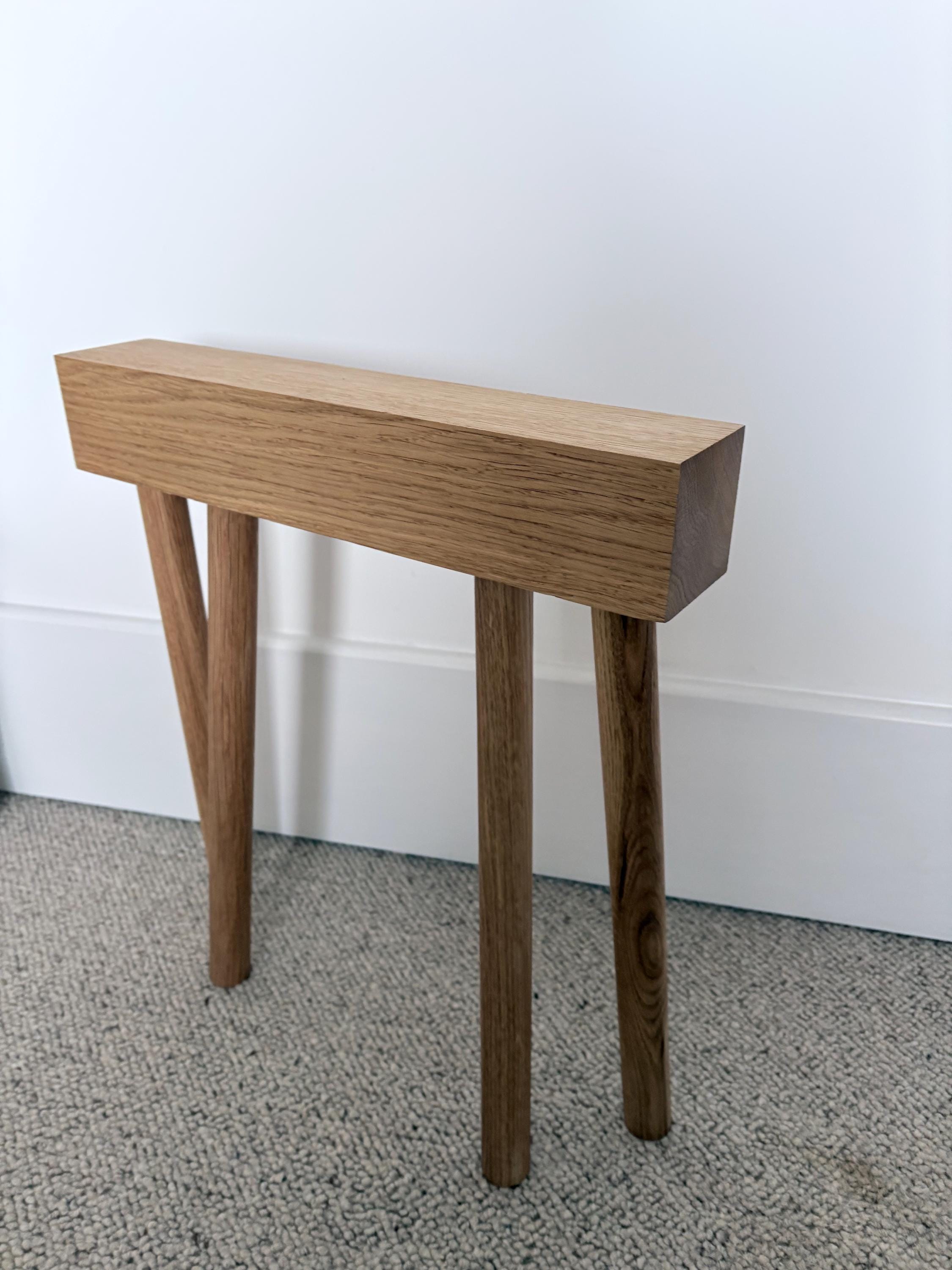 Bespoke Handmade Slim Hallway Entryway European Oak Bench Seat - Etsy