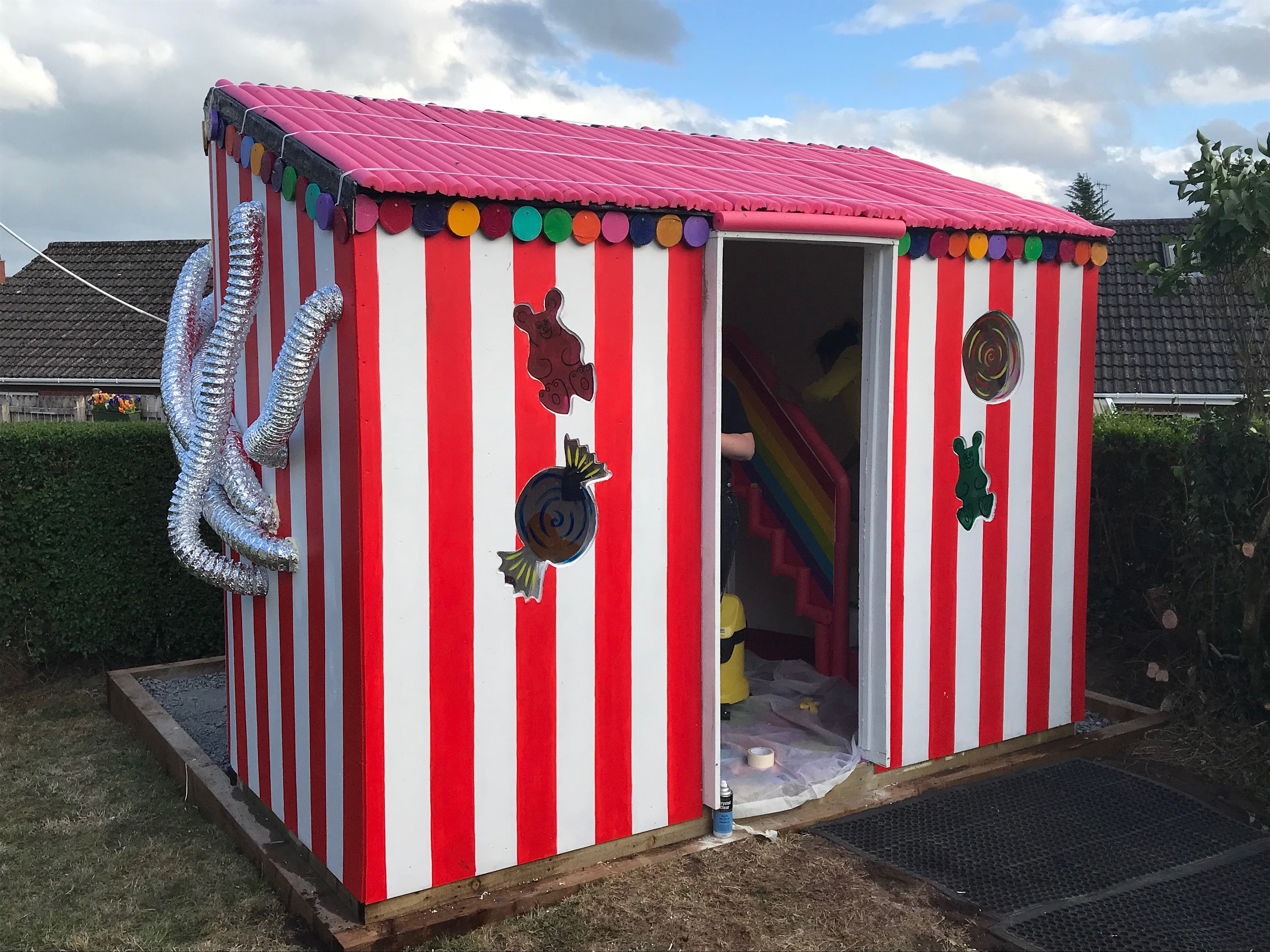 Candy Shop, wooden playhouses, bespoke camping cabins, unique garden