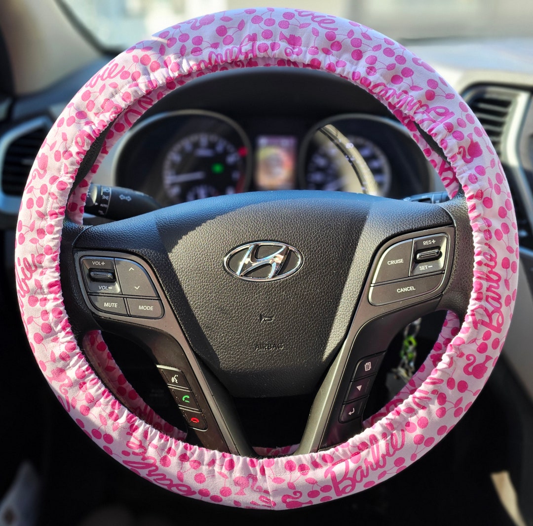 Barbie Steering Wheel Cover With Matching Key Chain and Seat Belt Cover. - Etsy
