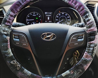 Witchcraft steering wheel cover, wicked, black magic, white magic