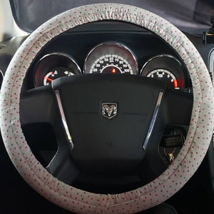 Polka dot steering wheel cover, steering wheel  cover